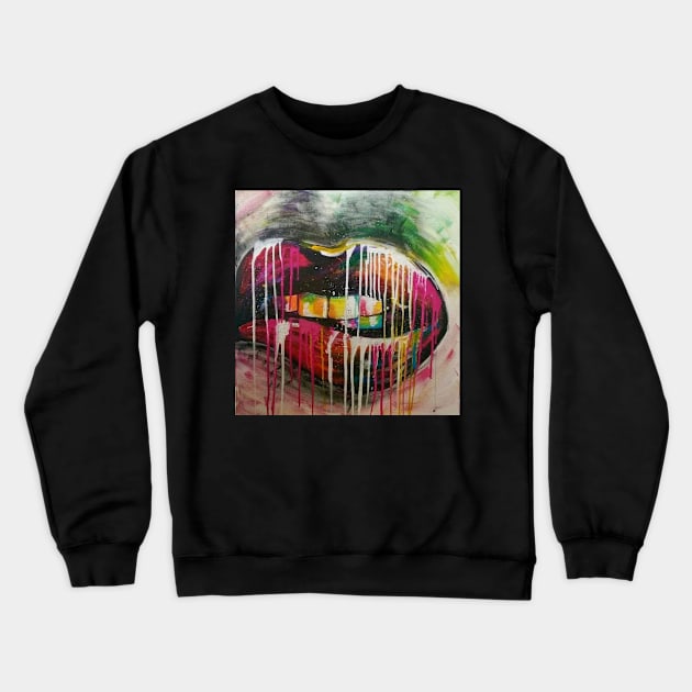 Mouth Crewneck Sweatshirt by berrypaint